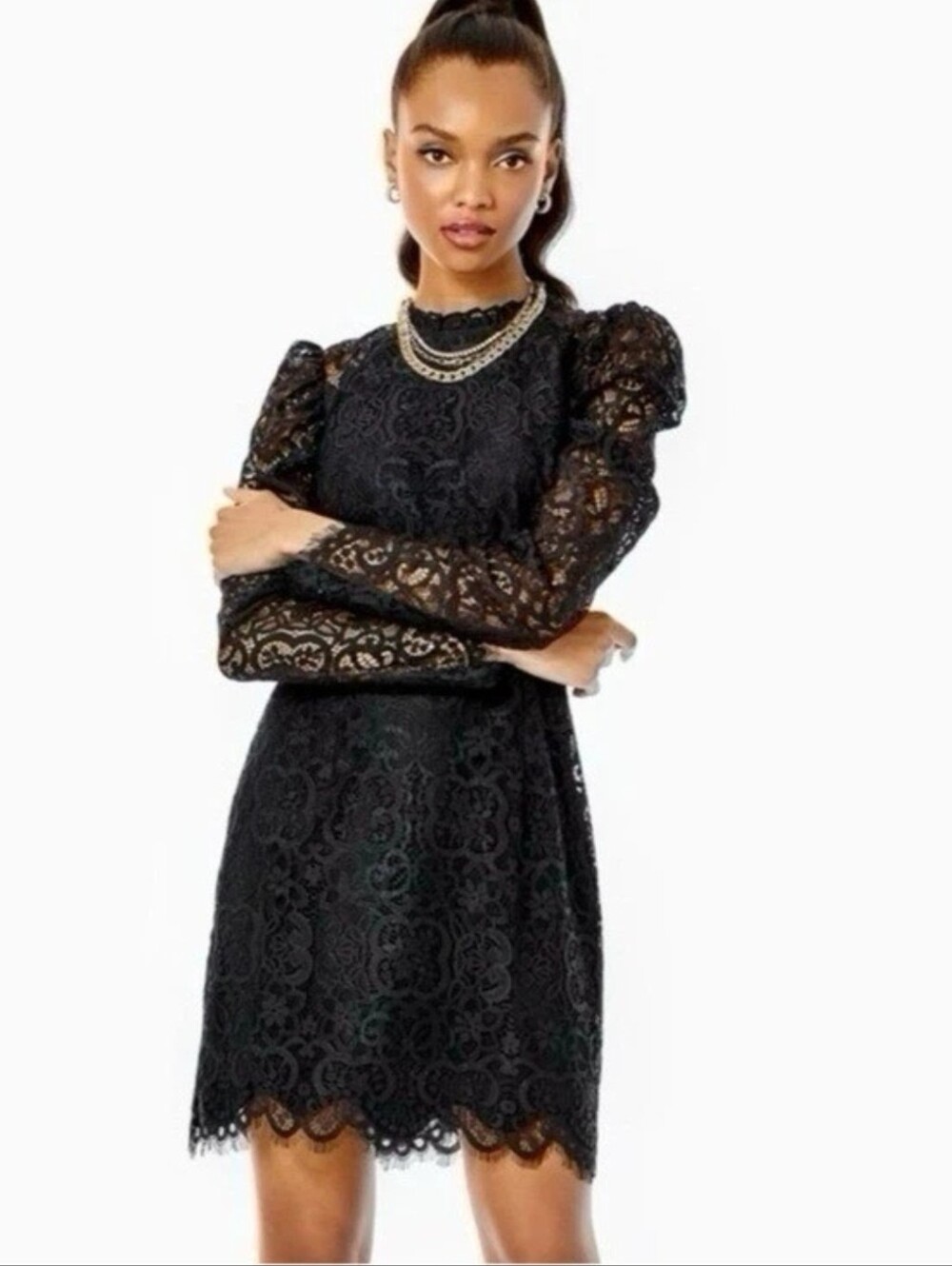 Lilly Pulitzer Averi Dress in Onyx Size 4 NWT